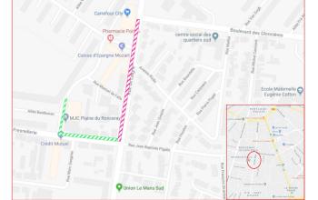 Travaux rue de laigné et rue de la fresnellerie