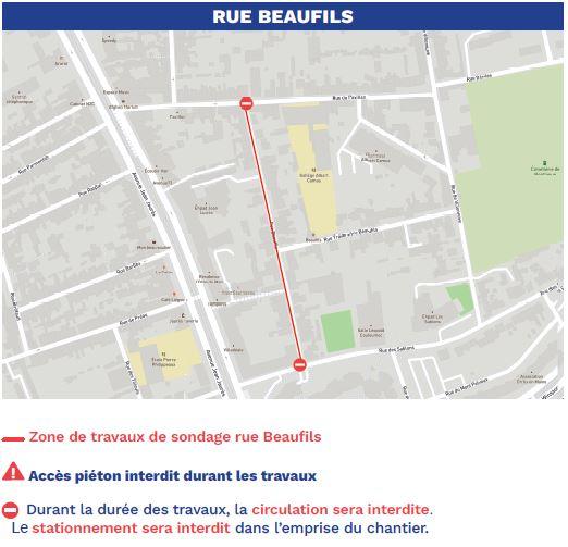 Rue Beaufils - Sondage