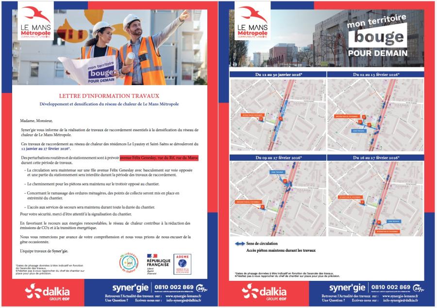 Densification - Travaux avenue F. Geneslay