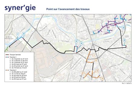 point sur l'avancement des travaux