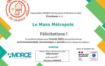 Diplome Ecoréseau chaleur + 2023